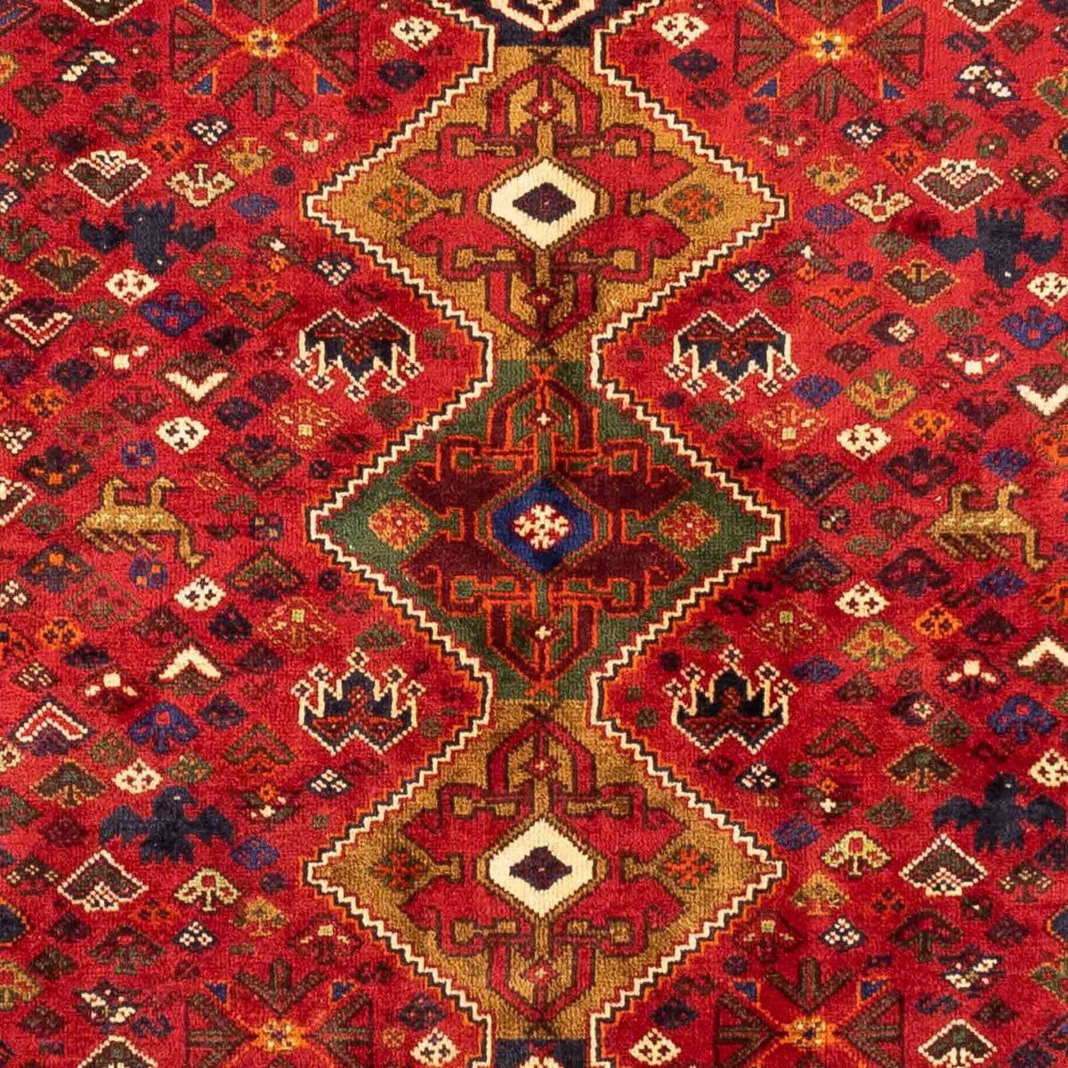 Tapis persan - Nomadic - 270 x 170 cm - rouge foncé