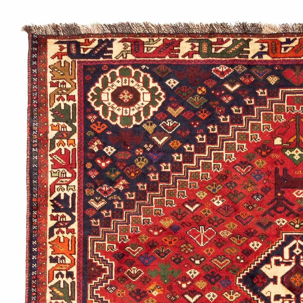 Tapis persan - Nomadic - 270 x 170 cm - rouge foncé