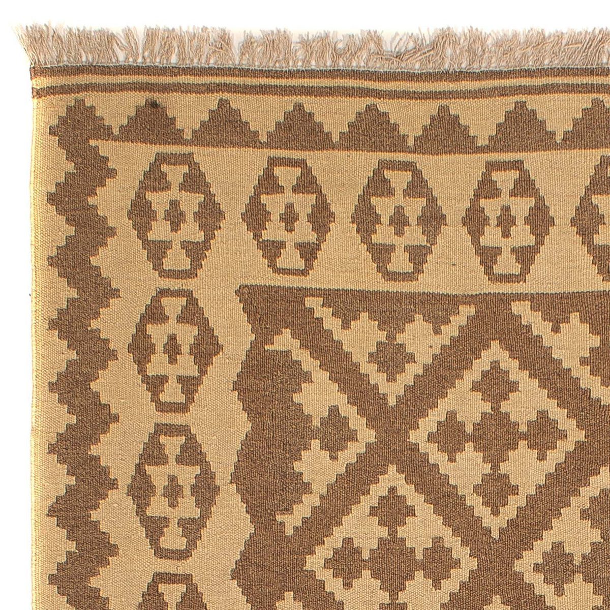 Tapis Kelim - Oriental - 212 x 163 cm - marron clair
