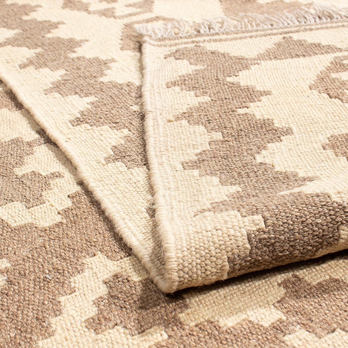 Tapis Kelim - Oriental - 212 x 163 cm - marron clair