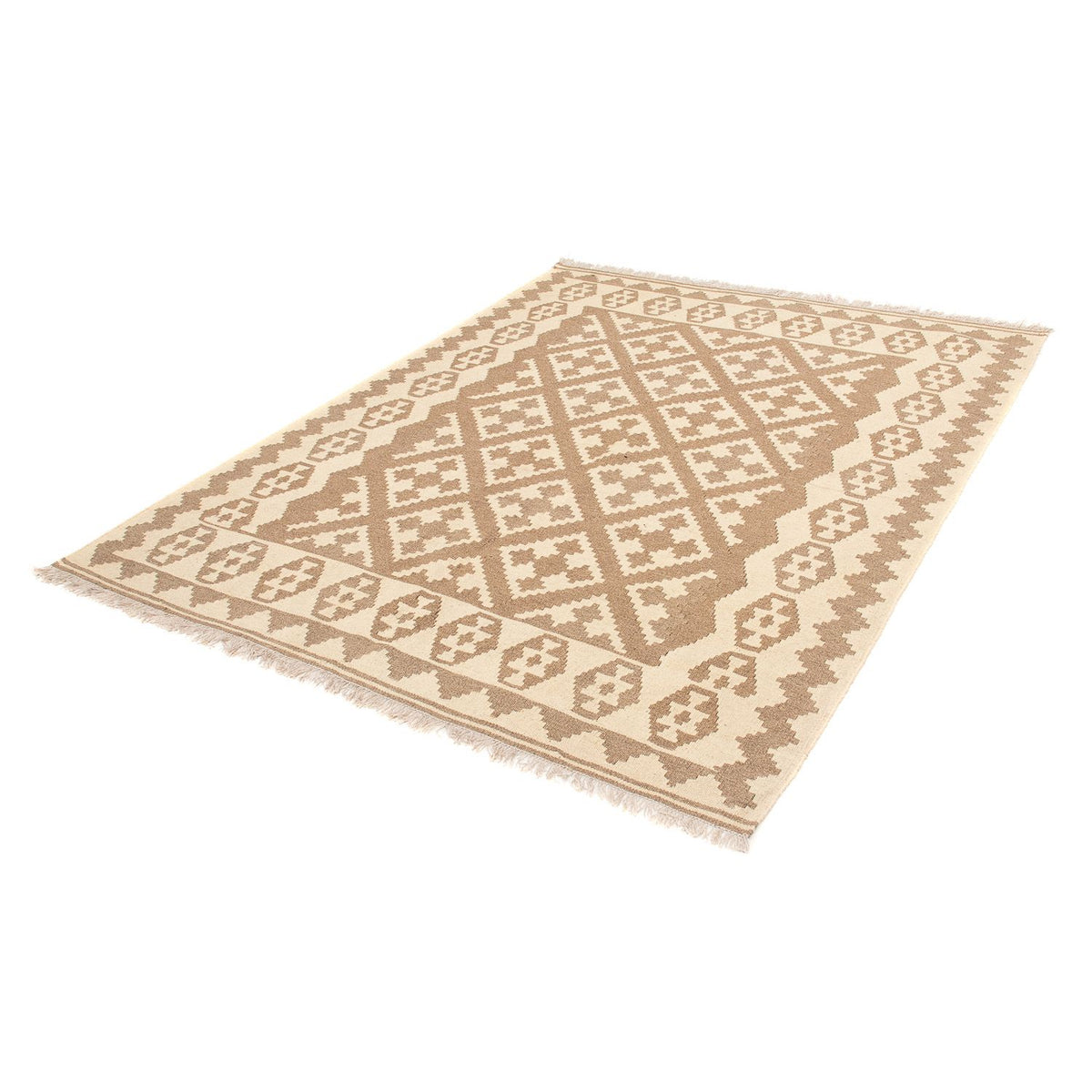 Tapis Kelim - Oriental - 212 x 163 cm - marron clair