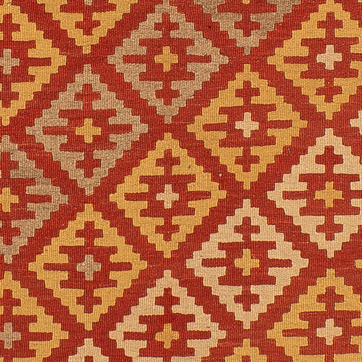 Tapis Kelim - Oriental - 205 x 150 cm - rouge foncé