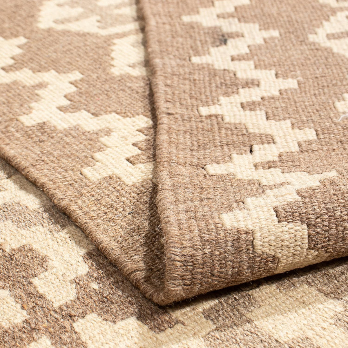 Tapis Kelim - Oriental - 211 x 153 cm - marron clair