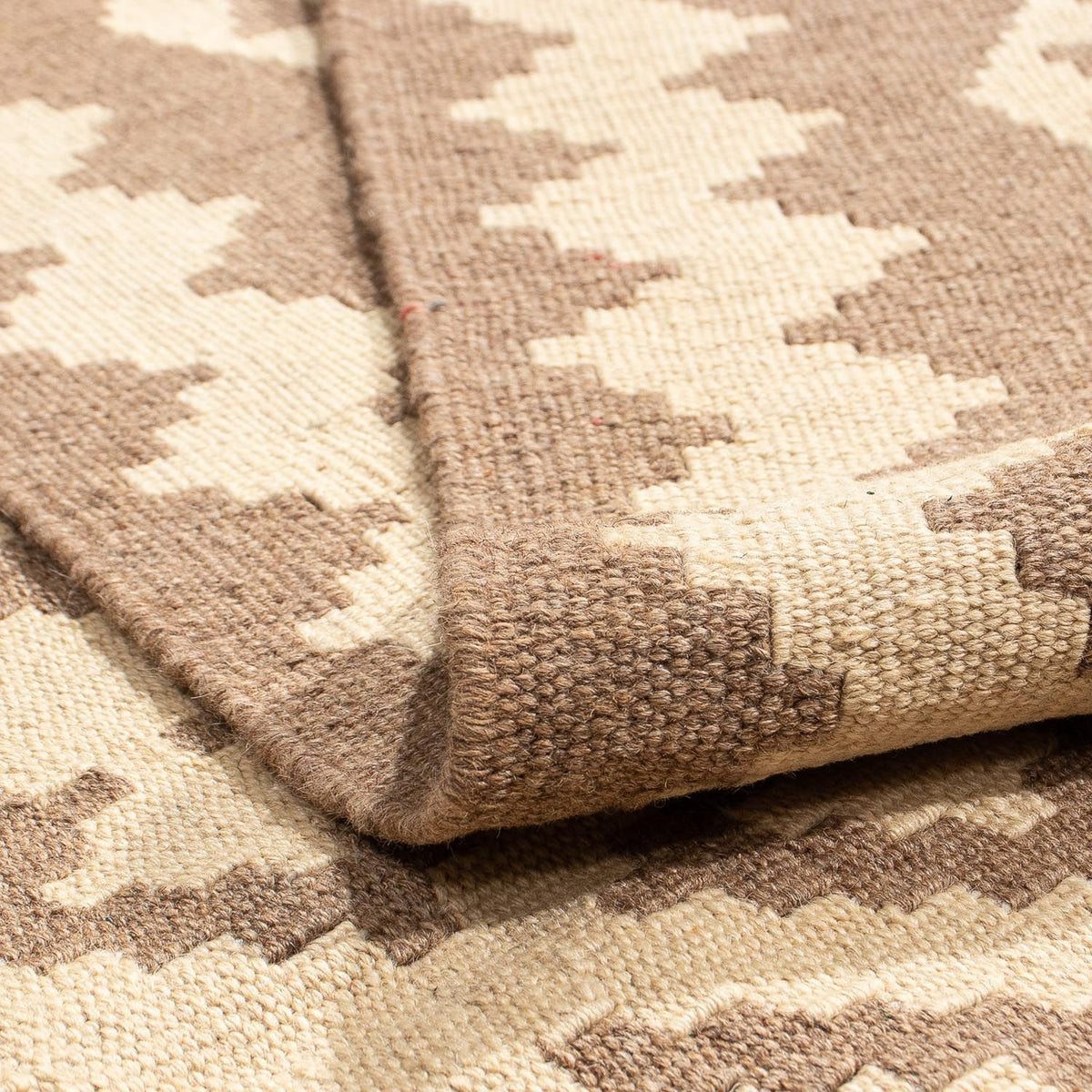 Tapis Kelim - Oriental - 203 x 165 cm - marron clair