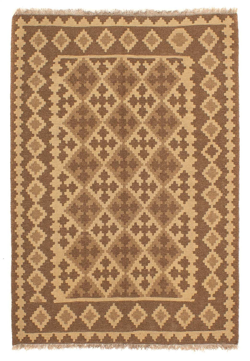 Tapis Kelim - Oriental - 190 x 145 cm - marron clair