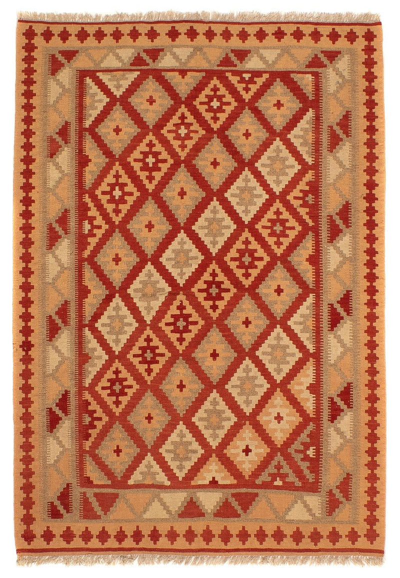 Tapis Kelim - Oriental - 200 x 148 cm - rouge