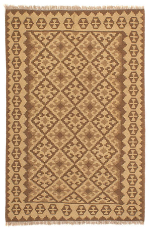 Tapis Kelim - Oriental - 205 x 153 cm - marron clair
