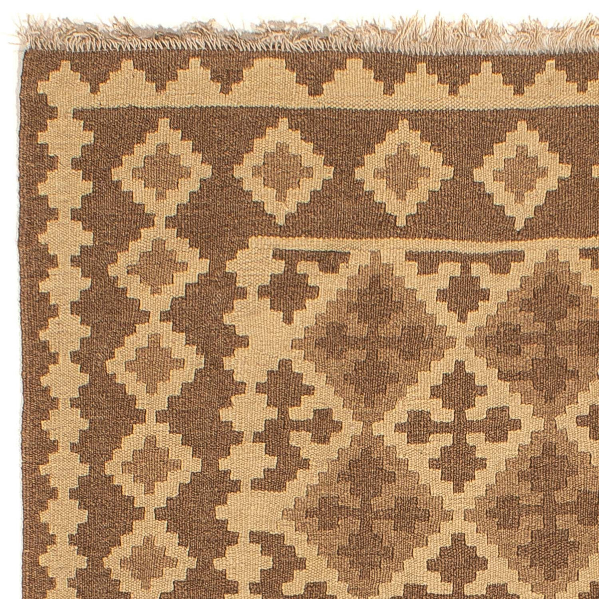 Tapis Kelim - Oriental - 188 x 148 cm - marron clair