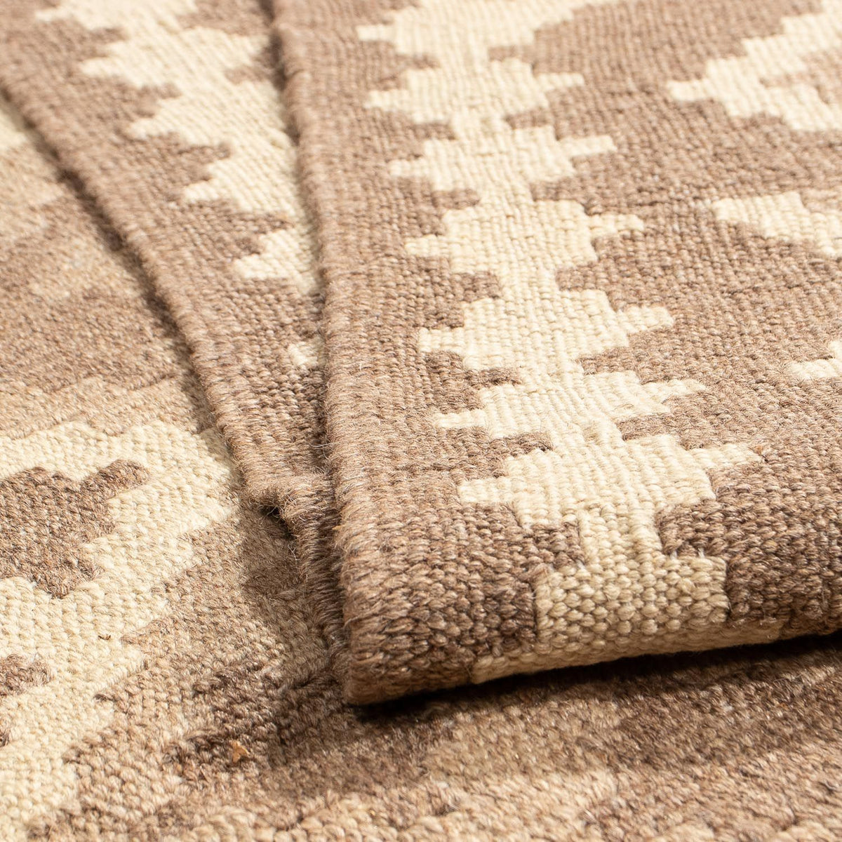 Tapis Kelim - Oriental - 192 x 145 cm - marron clair