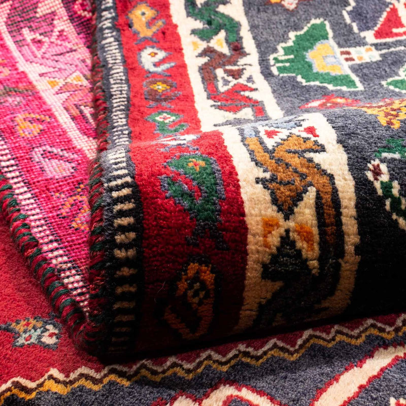 Tapis persan - Nomadic - 271 x 170 cm - rouge foncé