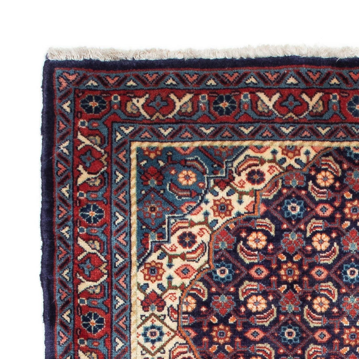 Tapis persan - Nomadic - 135 x 67 cm - bleu foncé