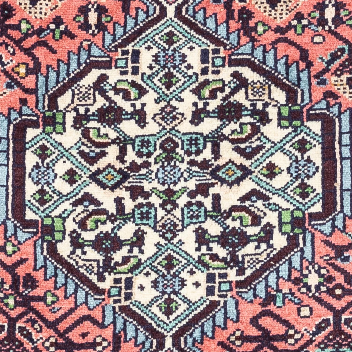 Tapis persan - Nomadic - 118 x 85 cm - rouge clair