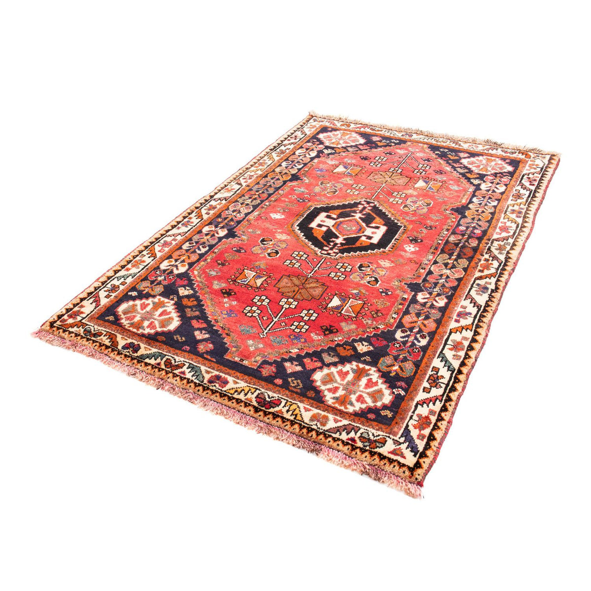Tapis persan - Nomadic - 160 x 110 cm - rouge