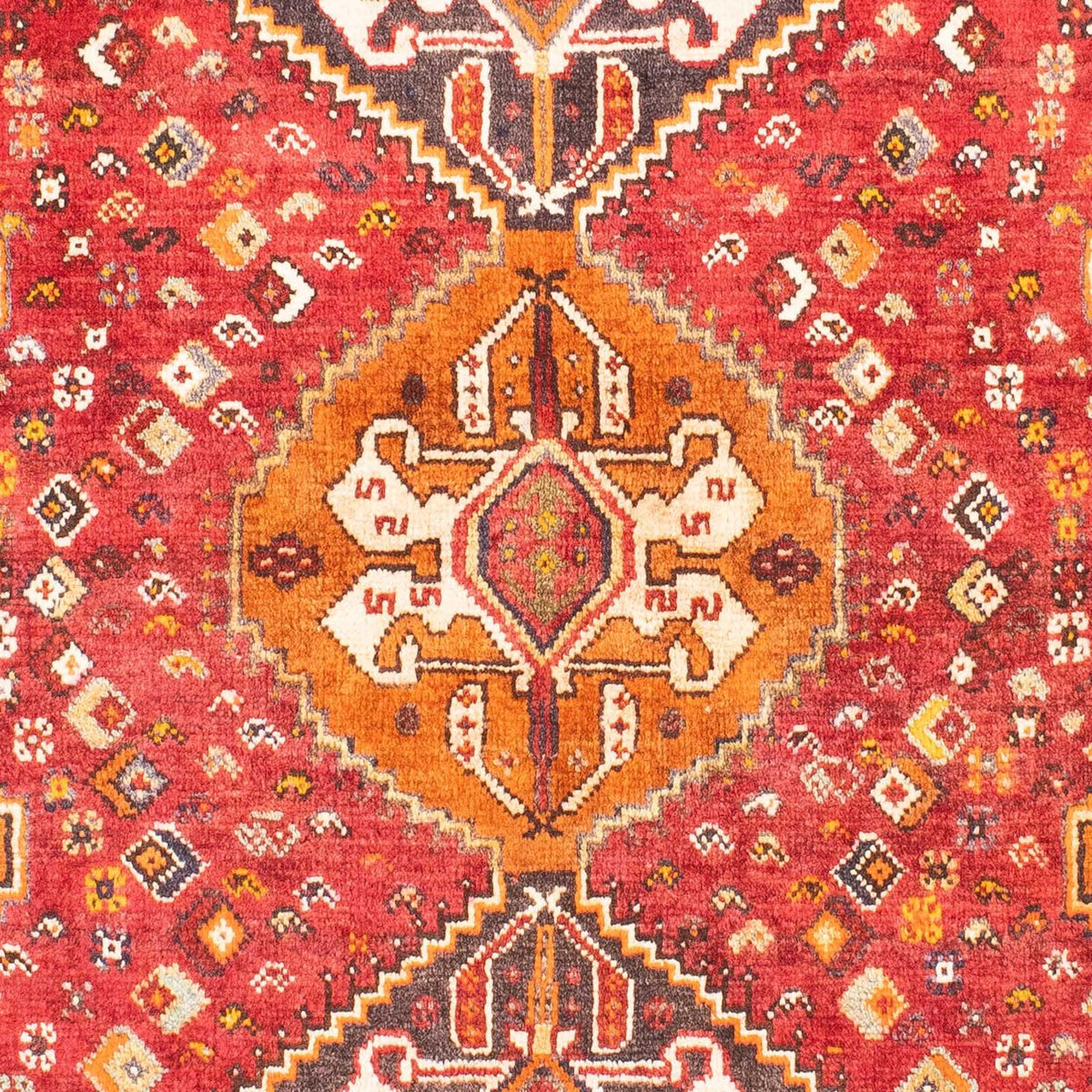 Tapis persan - Nomadic - 158 x 118 cm - rouge foncé