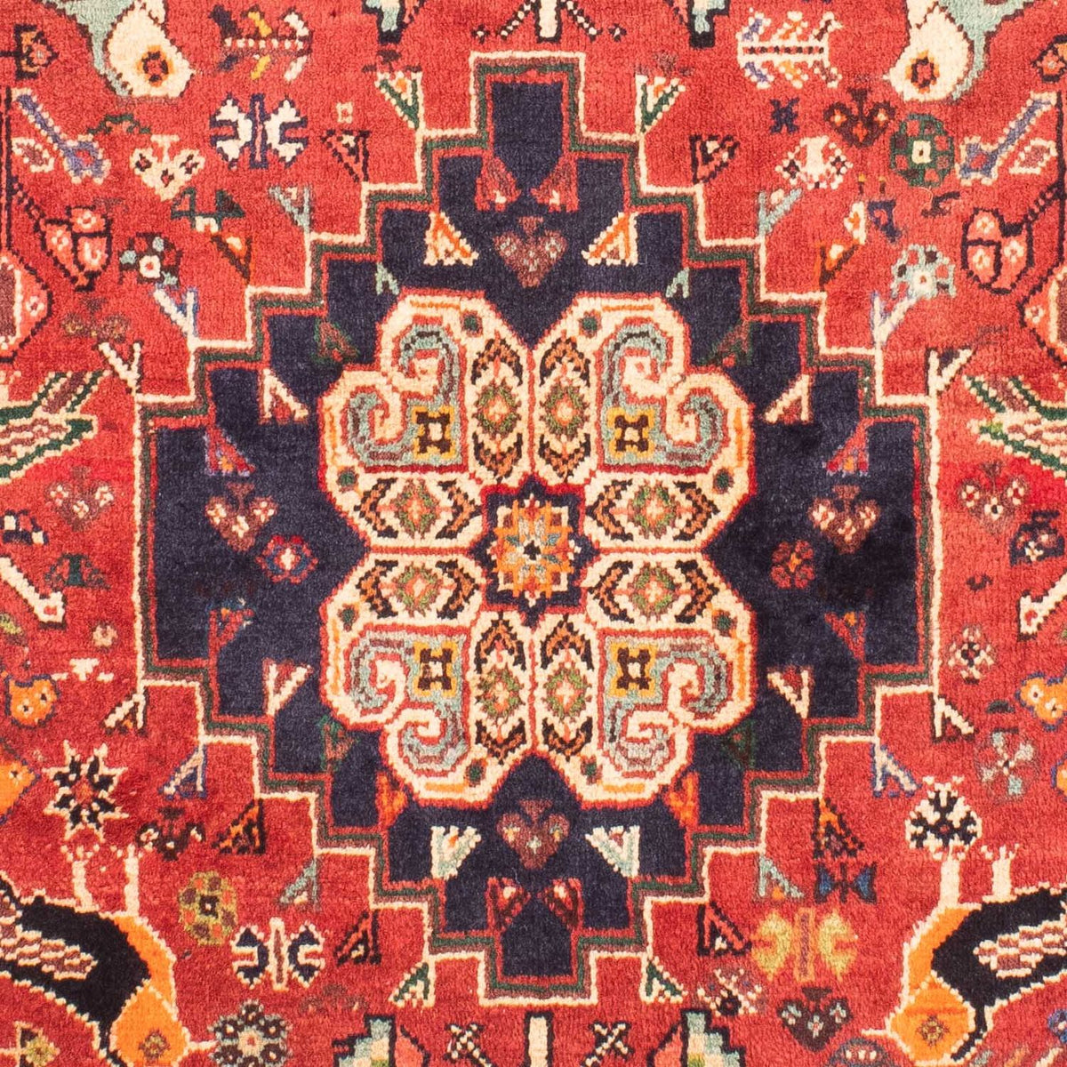 Tapis persan - Nomadic - 170 x 115 cm - rouge foncé