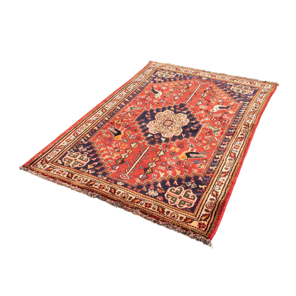 Tapis persan - Nomadic - 170 x 115 cm - rouge foncé