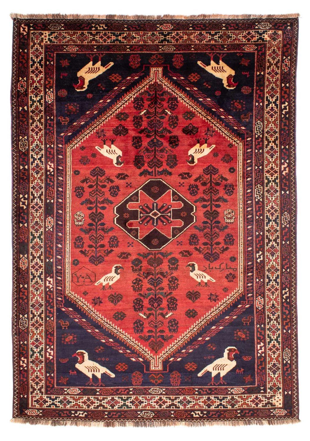 Tapis persan - Nomadic - 312 x 215 cm - rouge clair