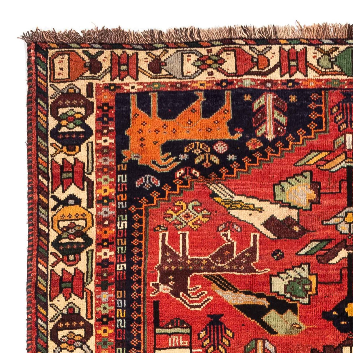Tapis persan - Nomadic - 265 x 182 cm - rouge foncé