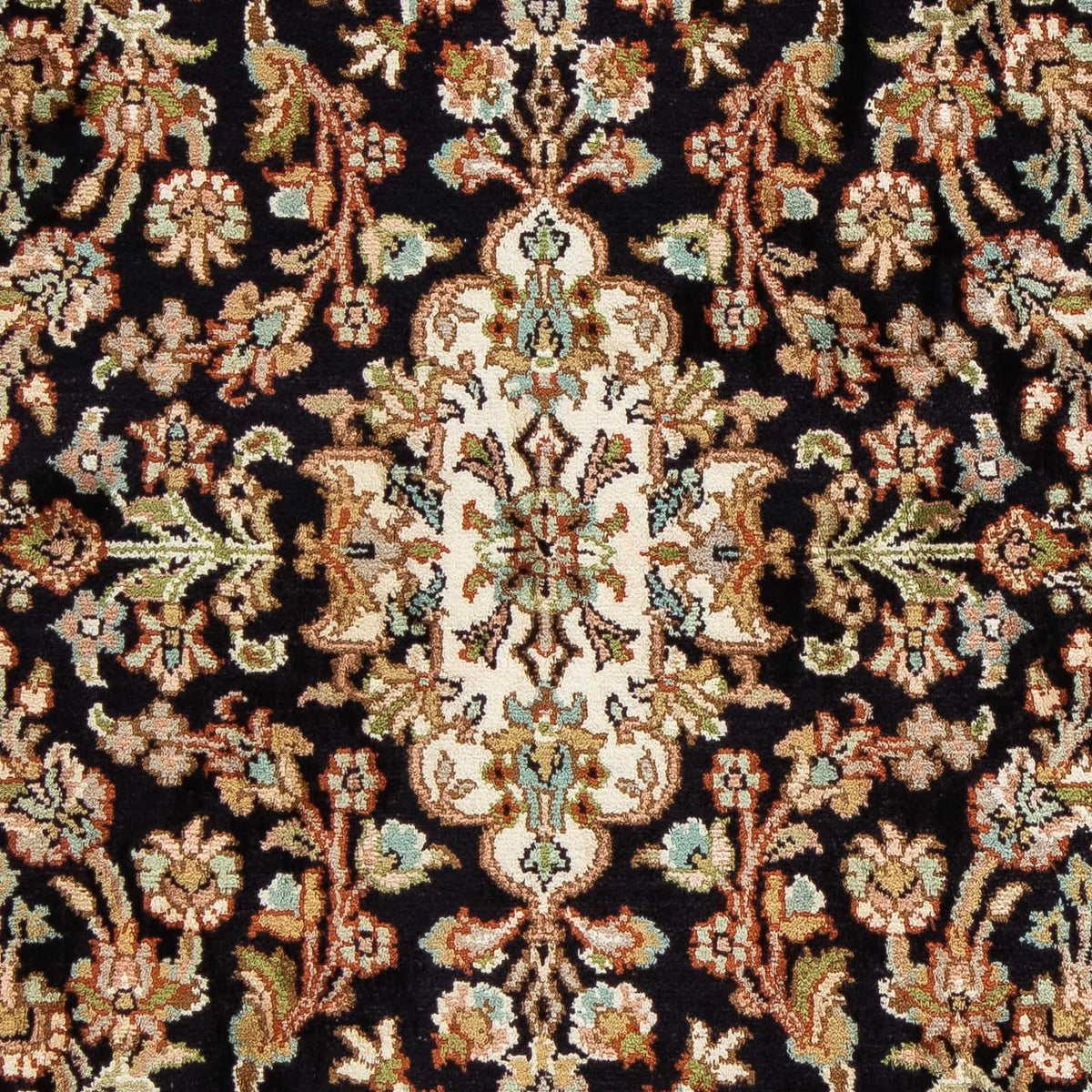 Tapis persan - Classique - 94 x 66 cm - bleu foncé
