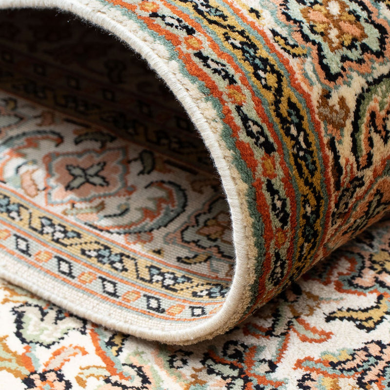 Tapis de couloir Tapis en soie - Soie du Cachemire - 316 x 81 cm - beige