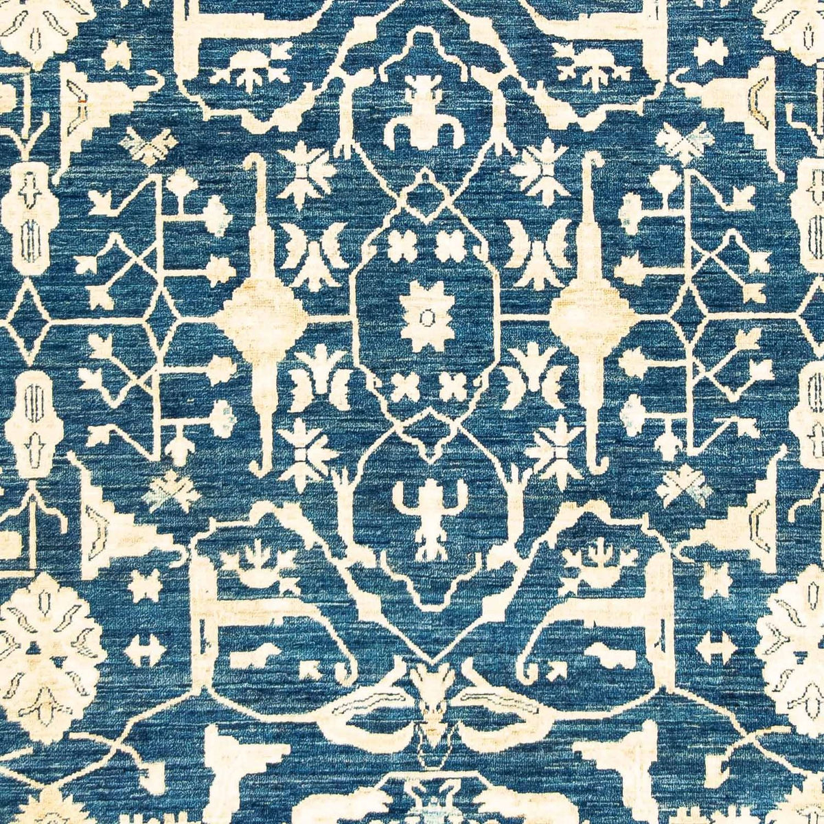 Tapis Ziegler - 227 x 188 cm - bleu foncé