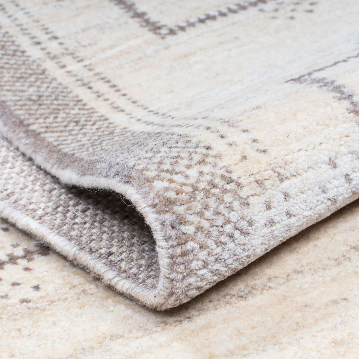 Tapis de couloir Tapis Gabbeh - Loribaft Persan - 345 x 75 cm - beige