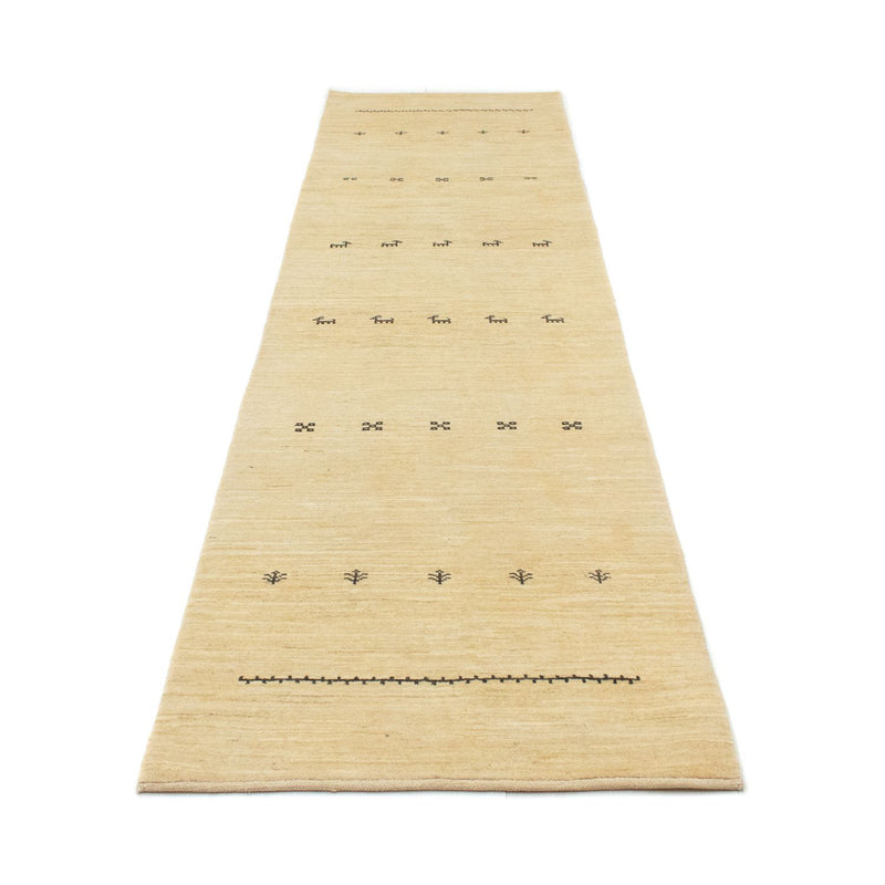 Tapis de couloir Tapis Gabbeh - Persan - 334 x 83 cm - beige
