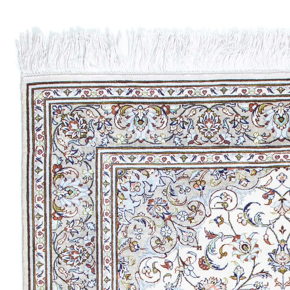 Tapis persan - Ghom - 121 x 80 cm - beige