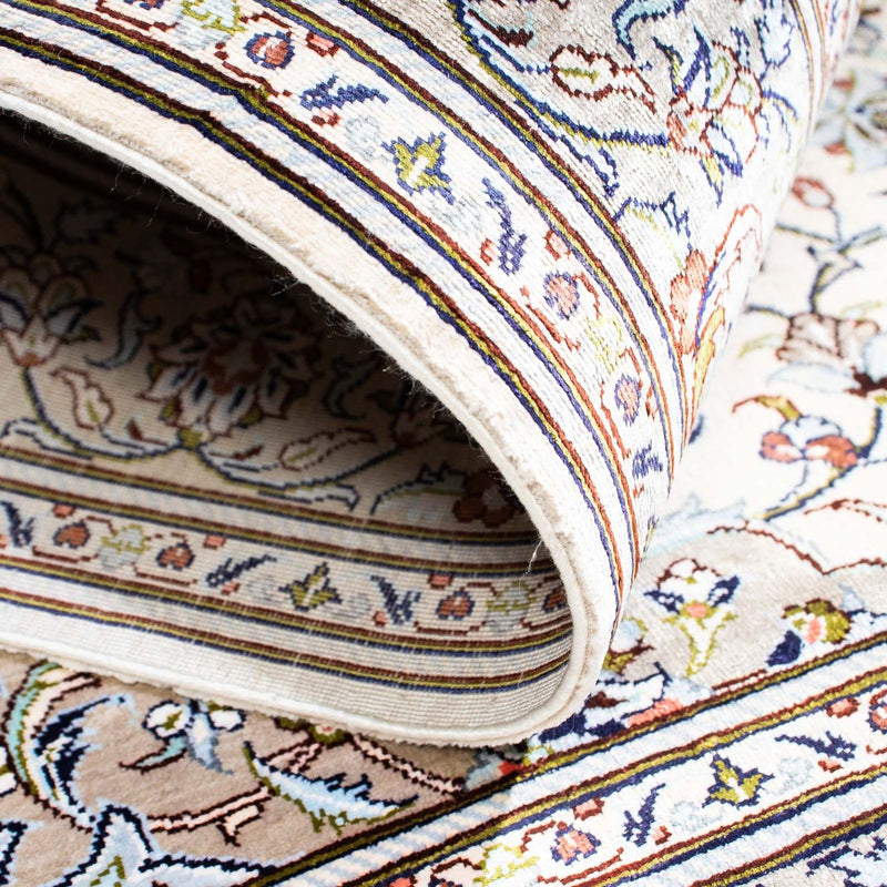 Tapis persan - Ghom - 121 x 80 cm - beige