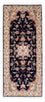 Tapis de couloir Tapis persan - Tabriz - Royal - 200 x 83 cm - bleu foncé