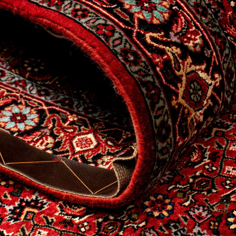 Tapis de couloir Tapis persan - Bidjar - 290 x 82 cm - rouge foncé