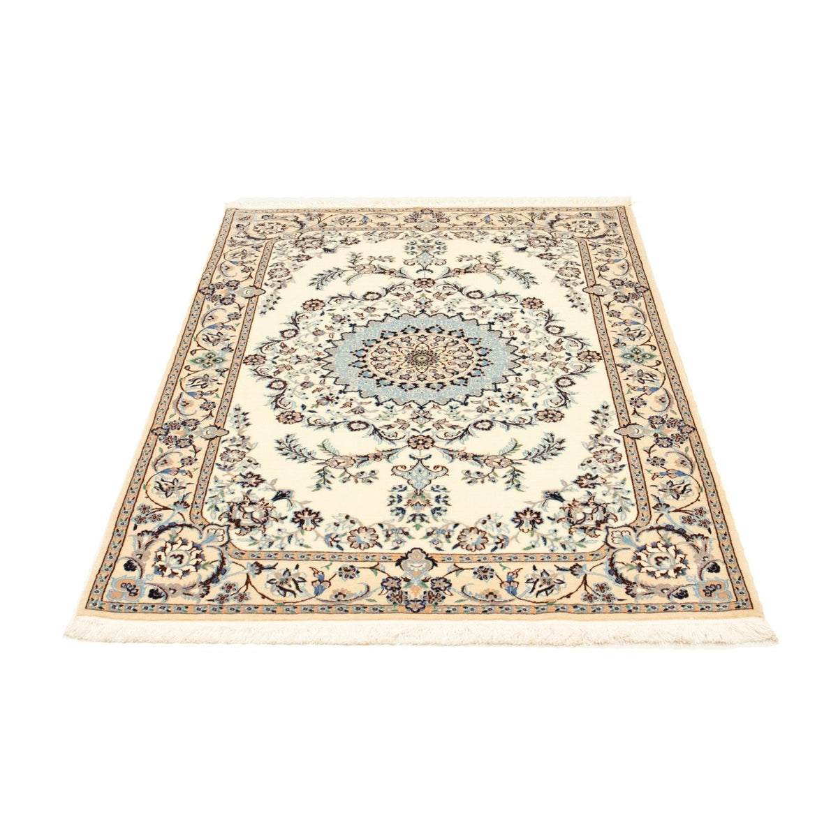 Tapis persan - Nain - Premium - 146 x 98 cm - beige