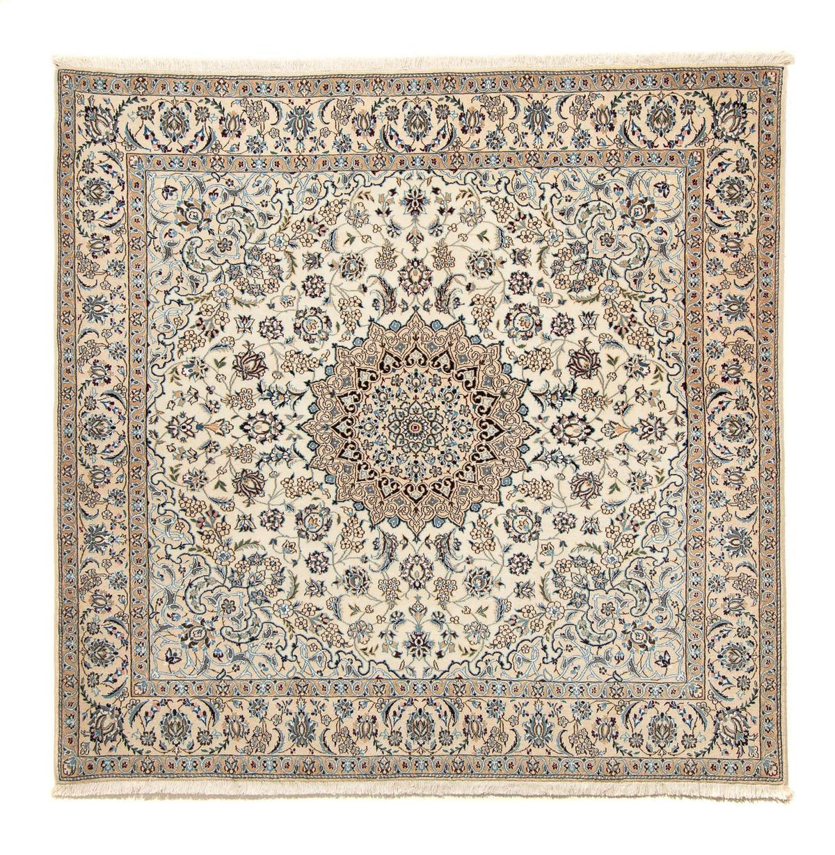 Tapis persan - Nain - Royal carré  - 202 x 201 cm - beige