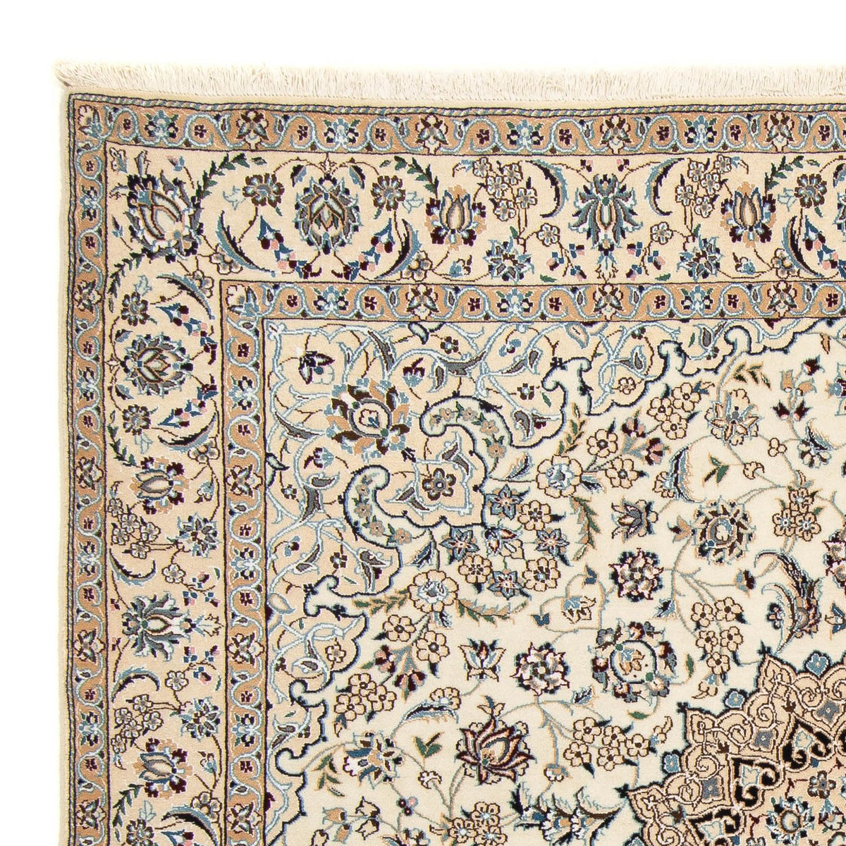 Tapis persan - Nain - Royal carré  - 202 x 201 cm - beige