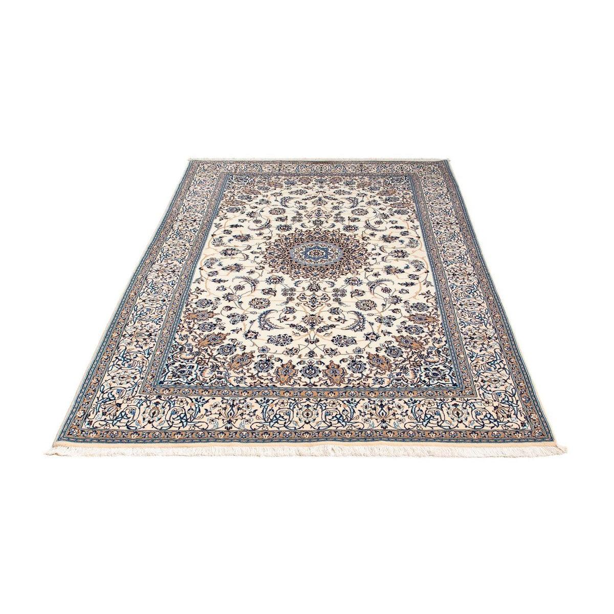 Tapis persan - Nain - Premium - 209 x 130 cm - beige