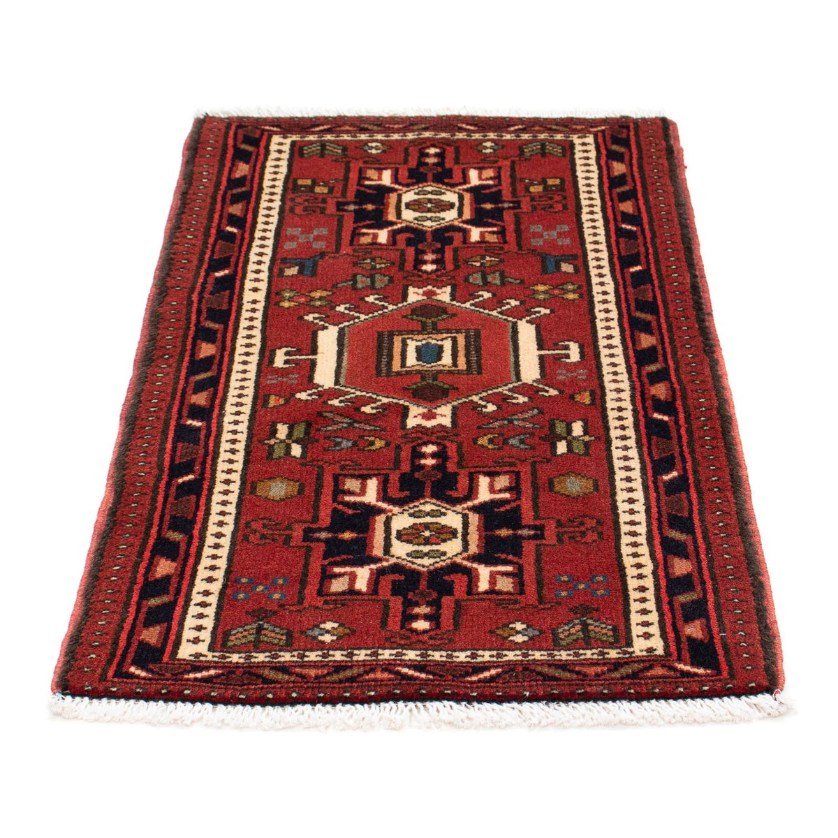 Tapis persan - Nomadic - 103 x 65 cm - marron