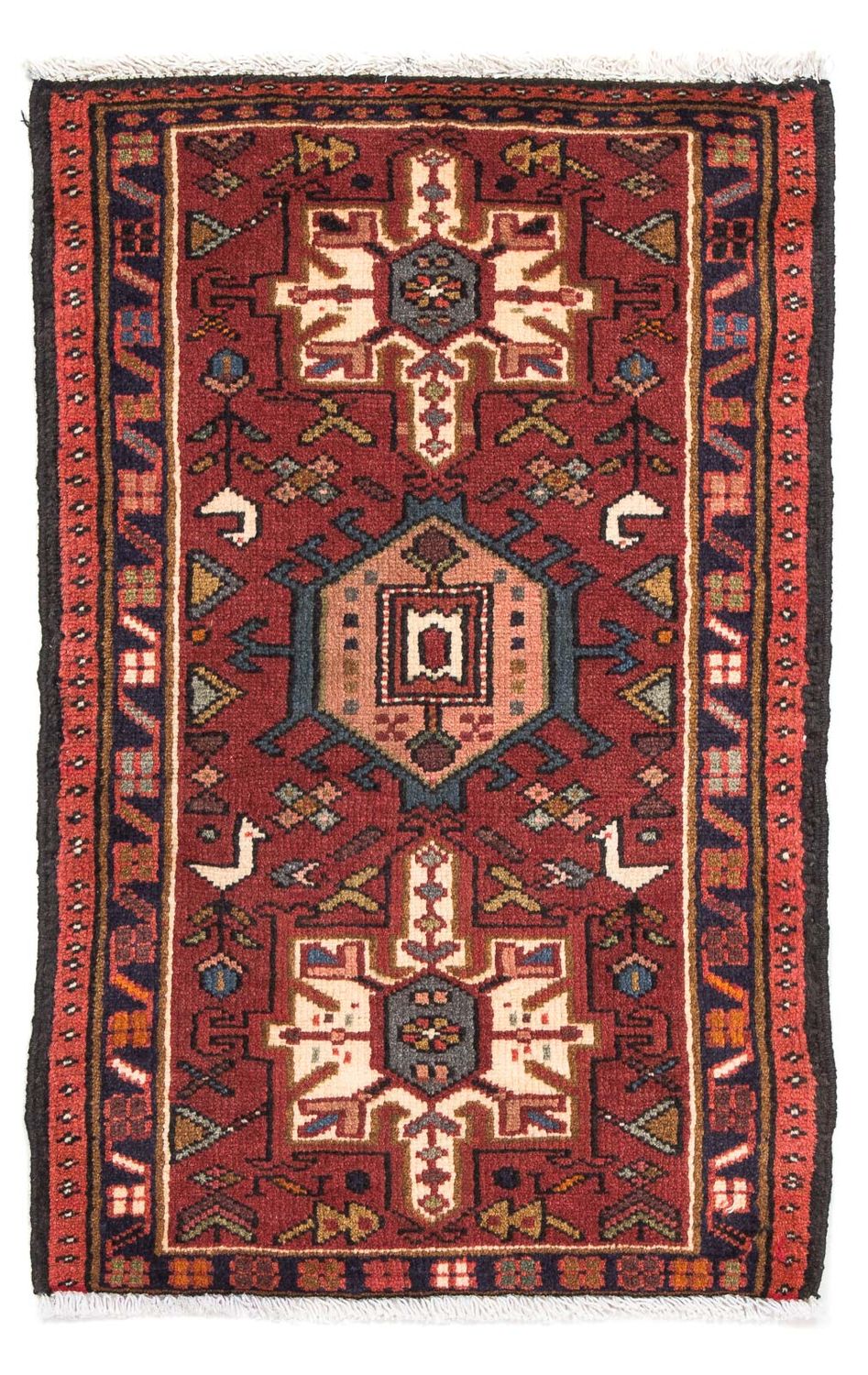 Tapis persan - Nomadic - 96 x 60 cm - marron