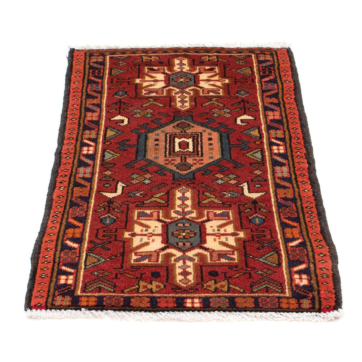 Tapis persan - Nomadic - 96 x 60 cm - marron