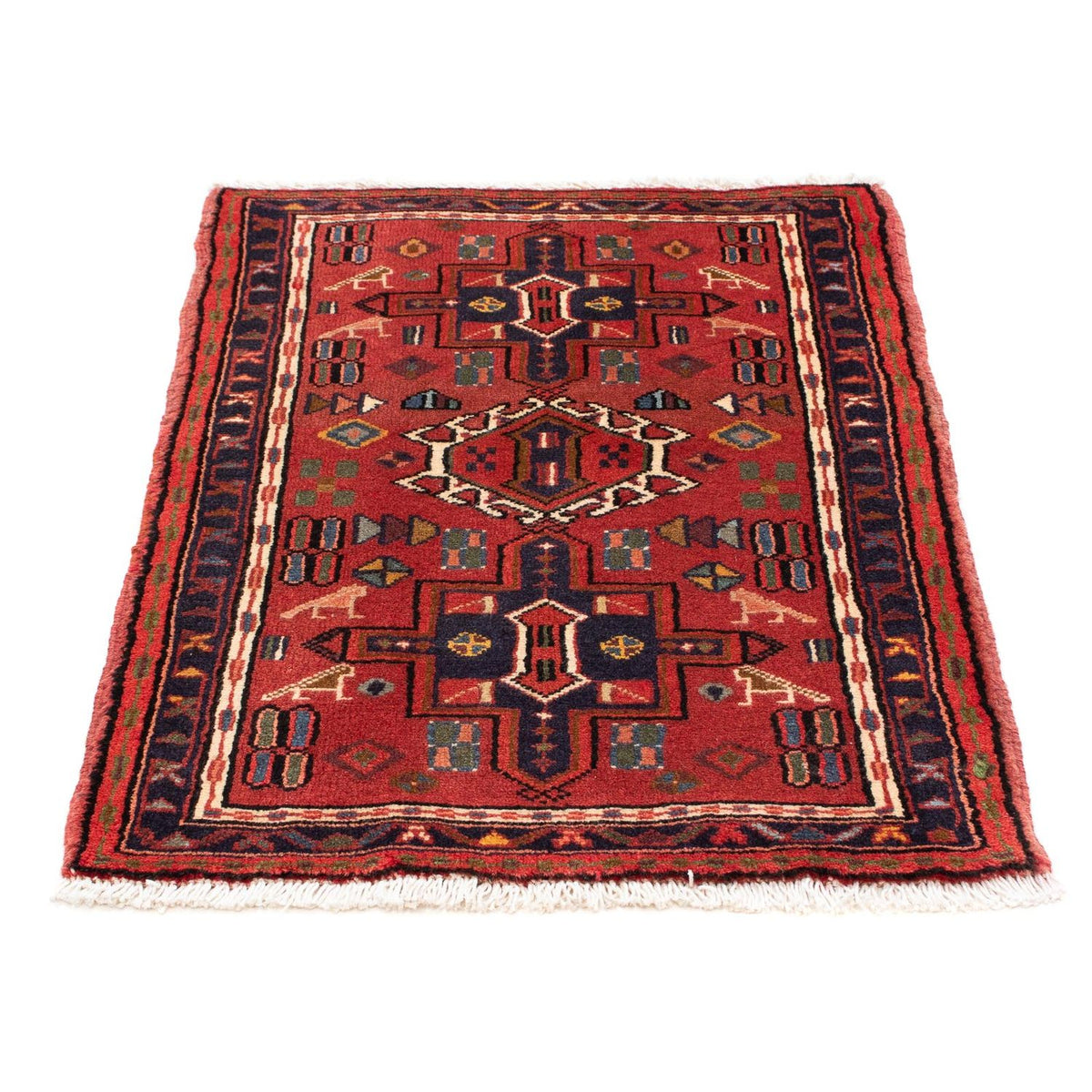 Tapis persan - Nomadic - 100 x 70 cm - marron