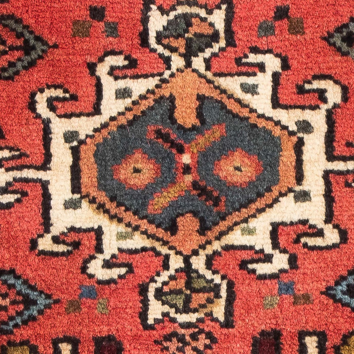 Tapis persan - Nomadic - 100 x 67 cm - rouge foncé