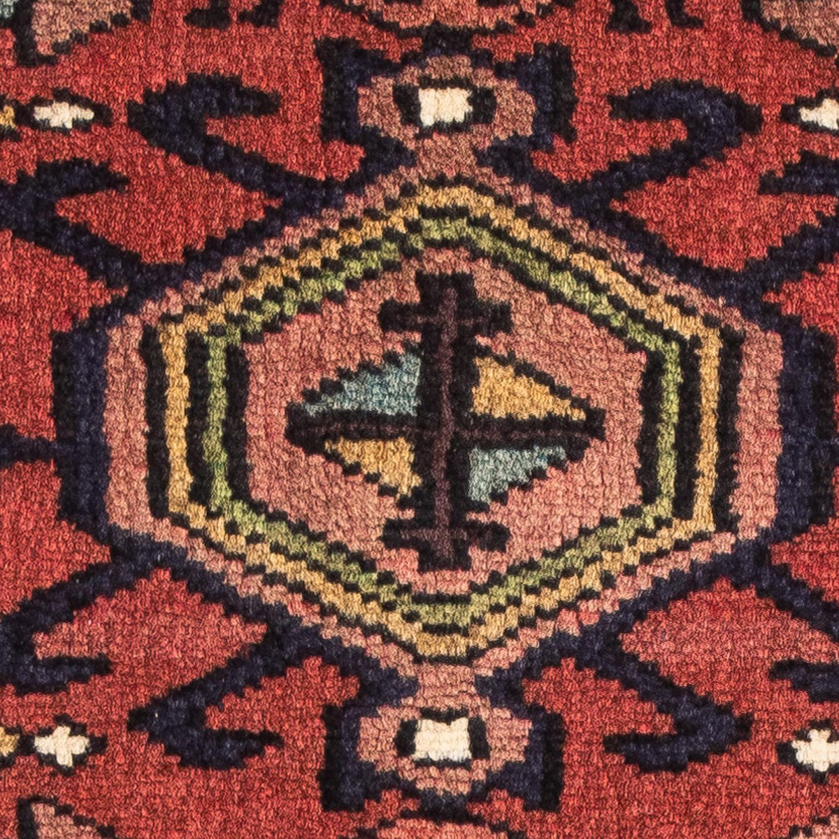 Tapis persan - Nomadic - 105 x 65 cm - rouge foncé