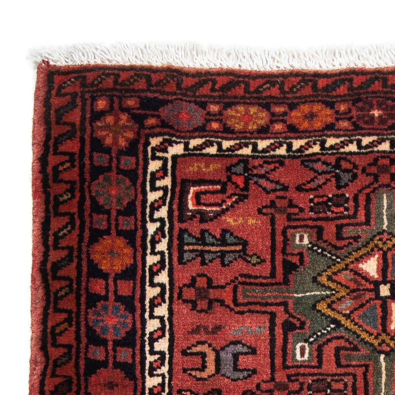 Tapis persan - Nomadic - 110 x 77 cm - rouge foncé