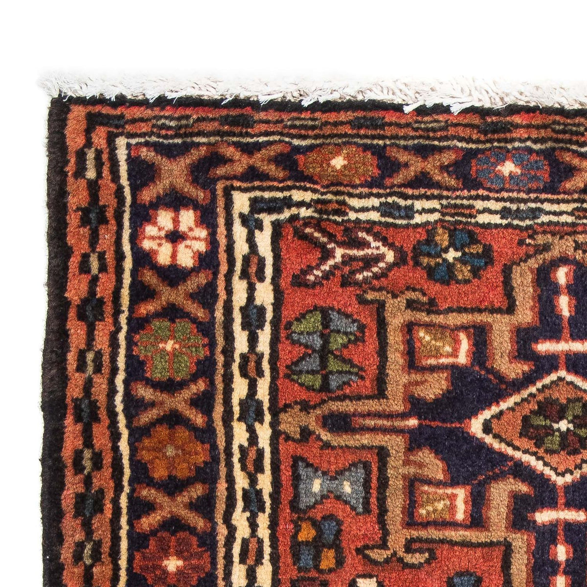 Tapis persan - Nomadic - 98 x 70 cm - rouille