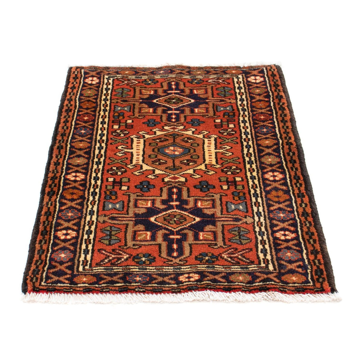 Tapis persan - Nomadic - 98 x 70 cm - rouille