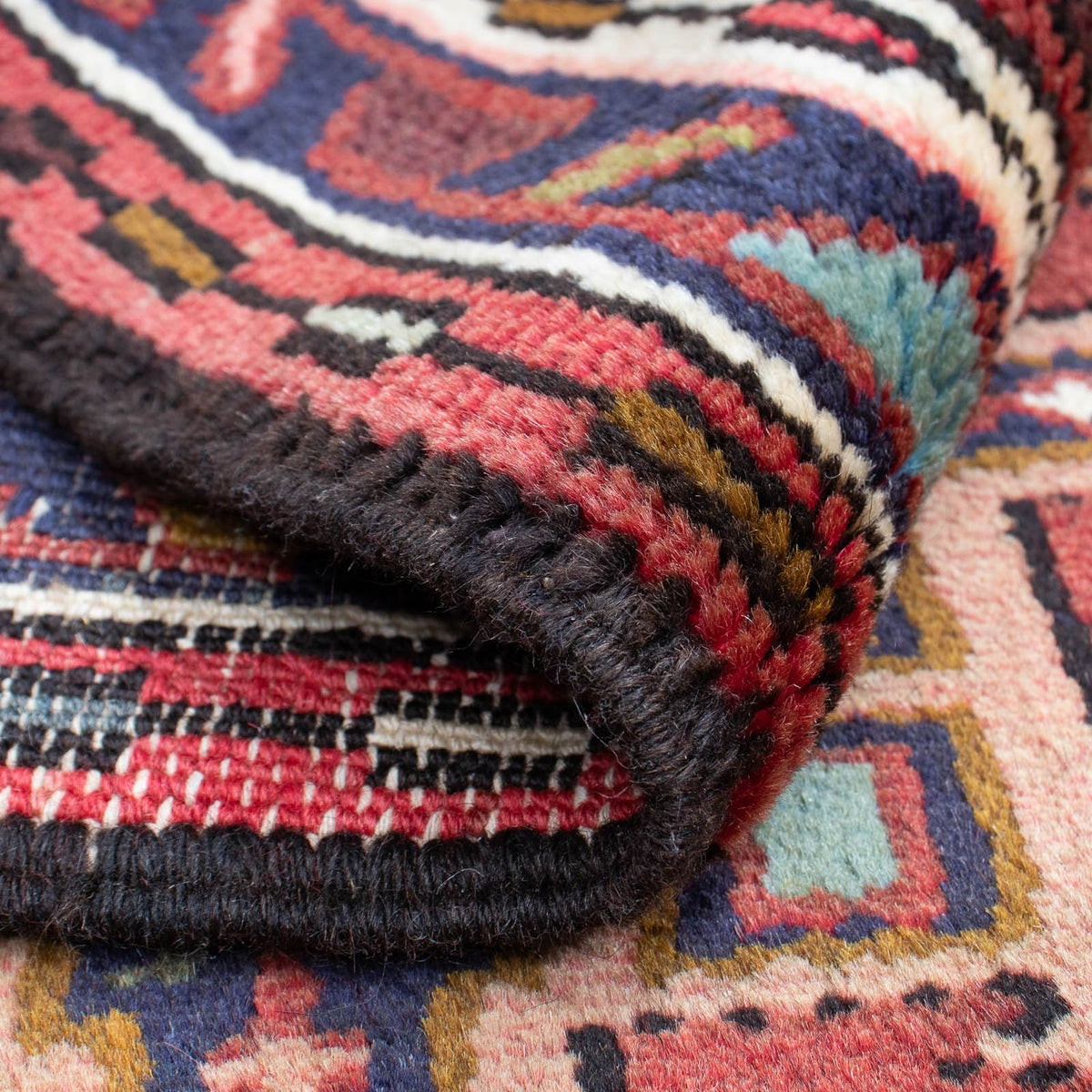 Tapis persan - Nomadic - 100 x 73 cm - rouge foncé