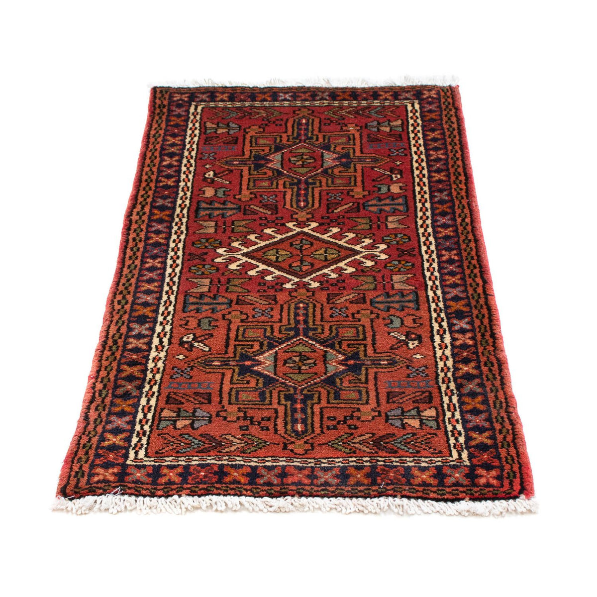 Tapis persan - Nomadic - 116 x 60 cm - rouge foncé