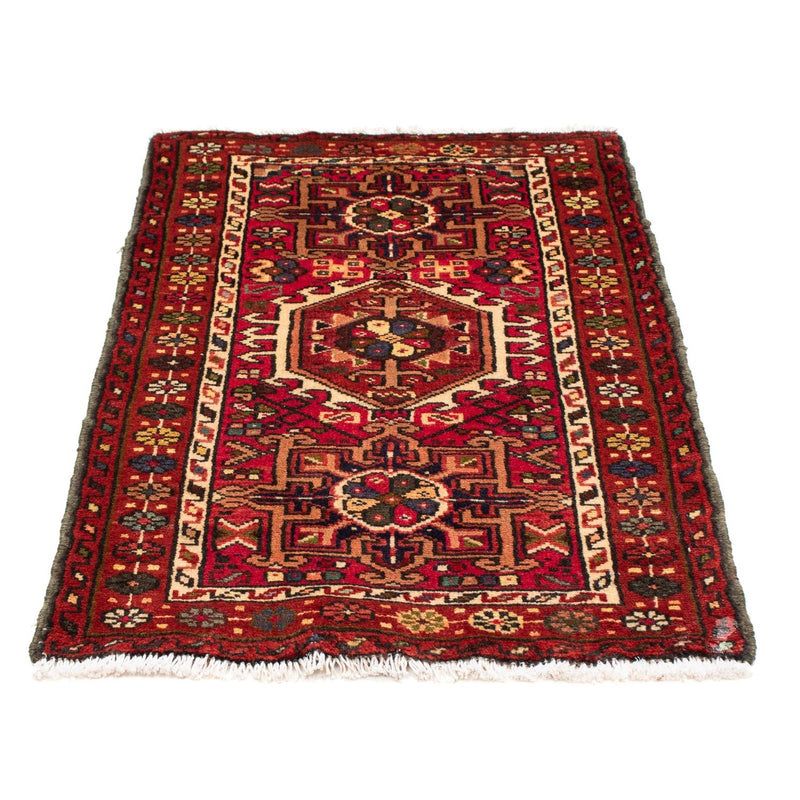 Tapis persan - Nomadic - 105 x 70 cm - rouge foncé