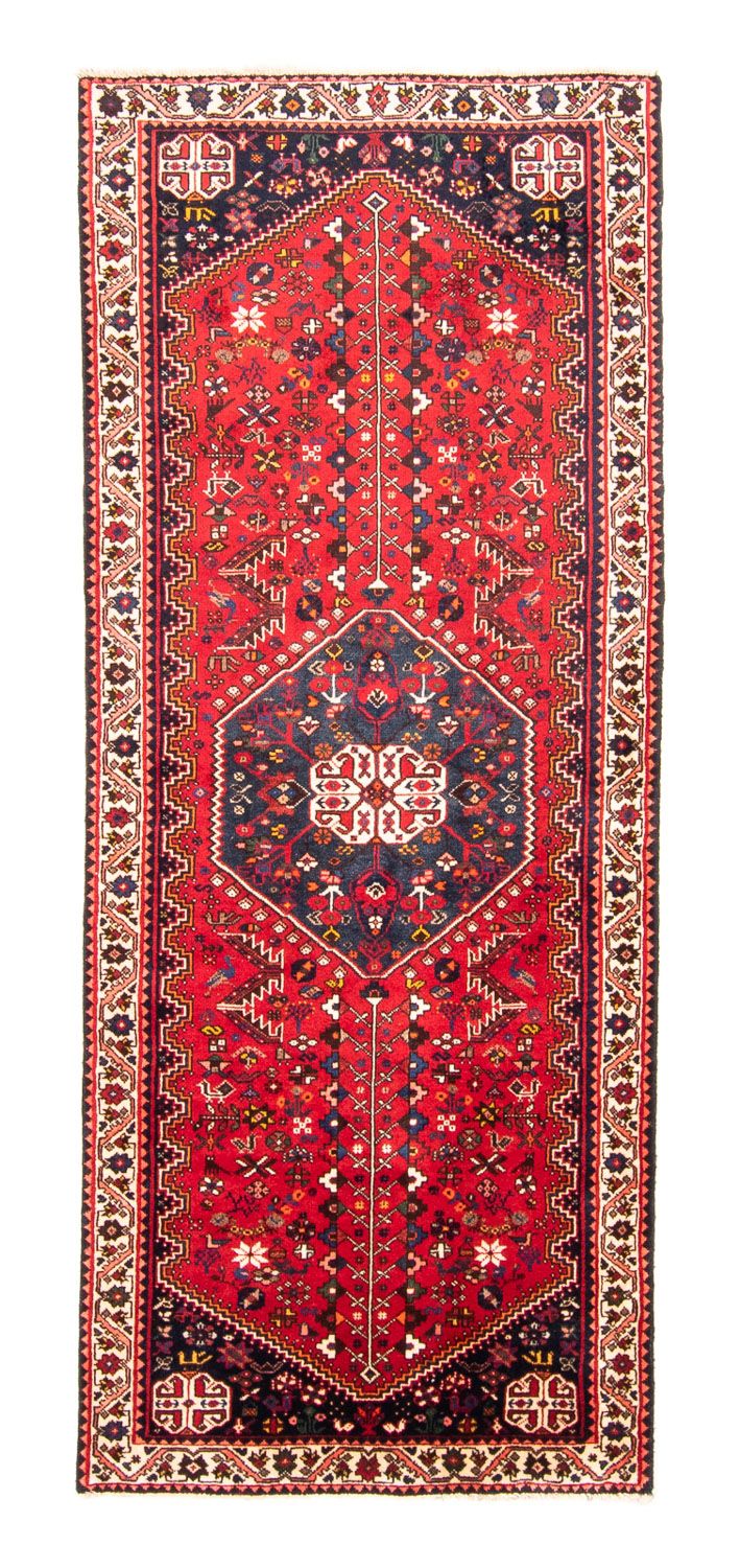 Tapis de couloir Tapis persan - Nomadic - 276 x 111 cm - rouge foncé