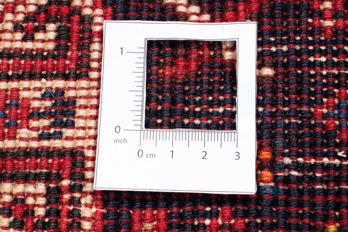 Tapis de couloir Tapis persan - Nomadic - 276 x 111 cm - rouge foncé