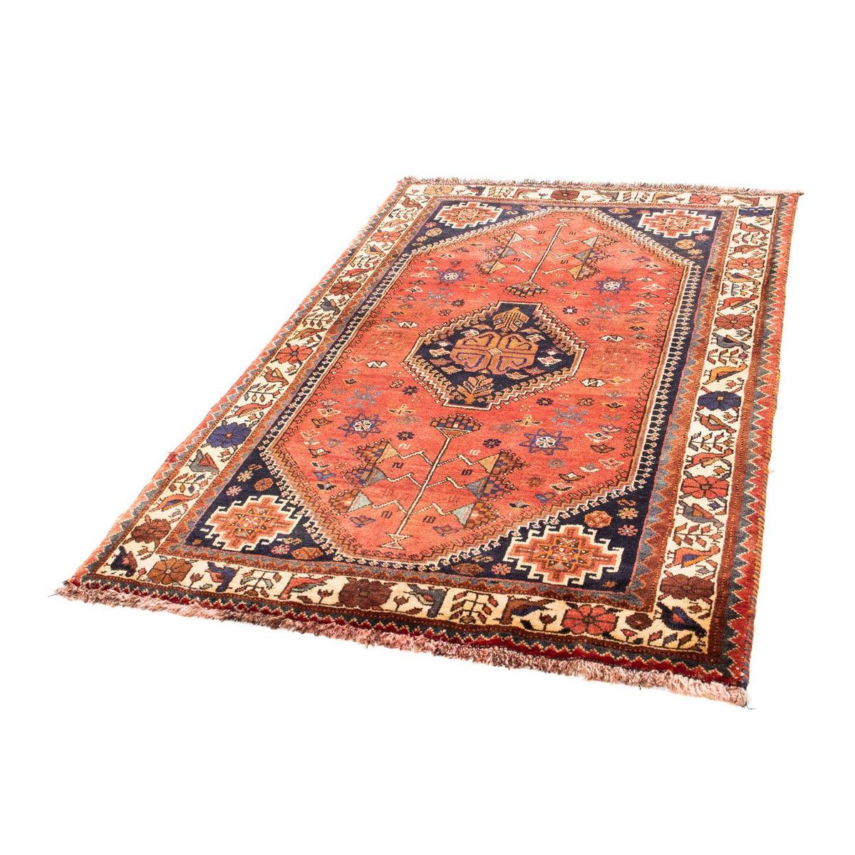 Tapis persan - Nomadic - 170 x 118 cm - rouge foncé